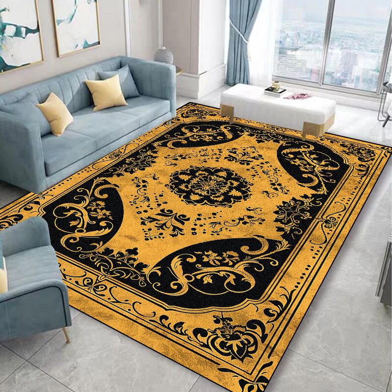 Vintage Persian Large Carpet for Living Room Decoration Carpets High-end Luxury Lounge Bedroom Rugs Non-slip Coffee Tables Mat