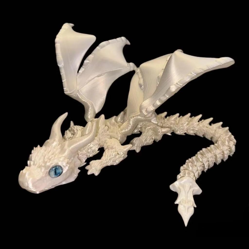 3D Printed Magic Dragon Movable Joint Fidget Toy Rotatable Articulated Office Desktop Ornament Adults Kid Toy Crafts Gifts