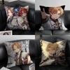 Anime MMushoku Tensei Cushion Cover Pillow Case Antidustmite Invisible zipper silky plush cushion