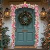 Artificial Rattan For Holiday Decoration, Outdoor Home Walls, Courtyard Decoration, Hanging Flower Garlands