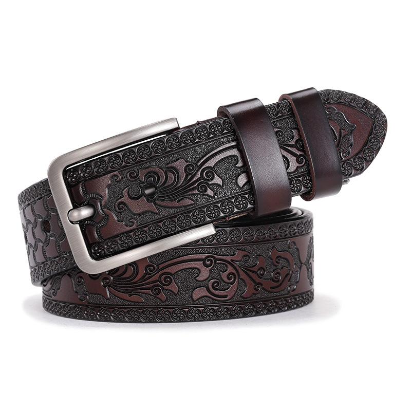 

Men s Genuine Leather Dress Belt Fashion Male Waistband Width:3.5cm Length:110cm 110