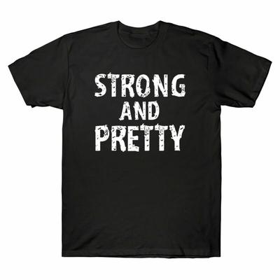 And Strongunisex Gift Unisexs Workout Pretty Vintage Retro Gym Strong Funny Tshirt