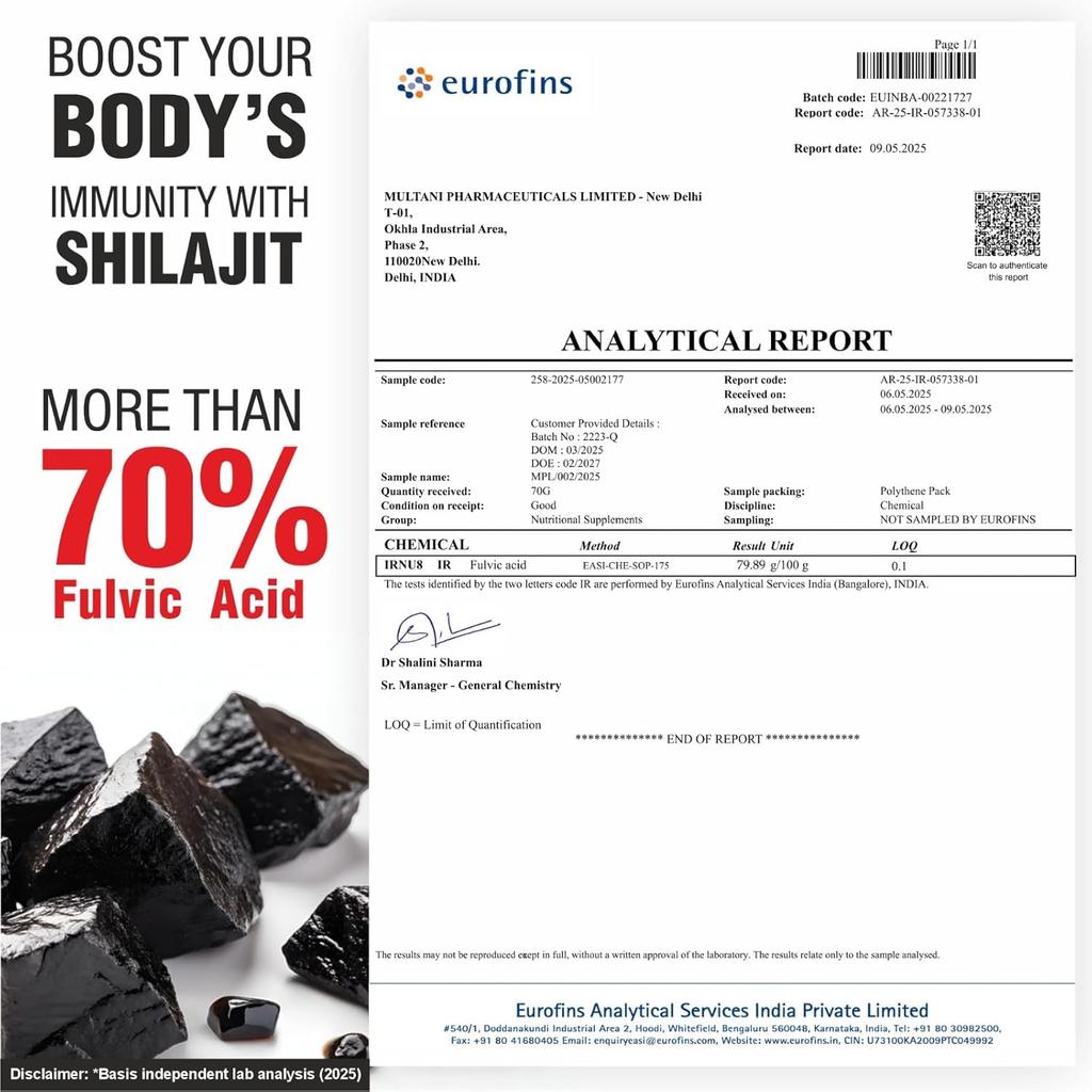 Multani Essentials Himalayan Shilajit Resin 10 g With Herbal Blend For Daily Vitality Energy Support And Rejuvenation Care