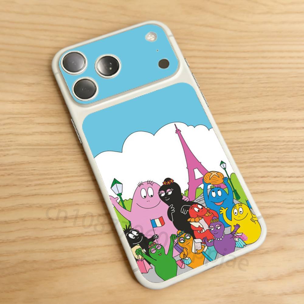 

B-Barbapapa Custom For iPhone 17 pro Max/17 pro Full Cover Decal Skin Wrap Colorful Rear Protective Sticker Film iPhone17promax