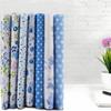 7Pcs 50*50cm Patchwork Fabric Blue Dot Pattern Quilting Fabric Fabric Bundle DIY Craft Creation