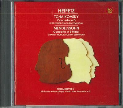 CD JASCHA HEIFETZ - Mendelssohn & Čajkovskij: Housle C BVCC37638 BMG Japan Obi Klasické Použité
