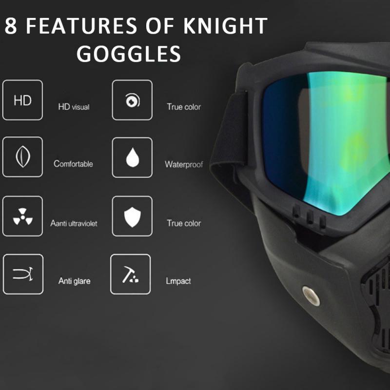 Protective Glasses Motorcycle Helmet Outdoor Sports Windproof Dustproof Eye Glasses Ski Snowboard Goggles Motocross Riot Contr