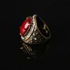 Unisex Turquoise Inlaid Ring Men Women Rhinestone Retro Ring Jewelry for Party