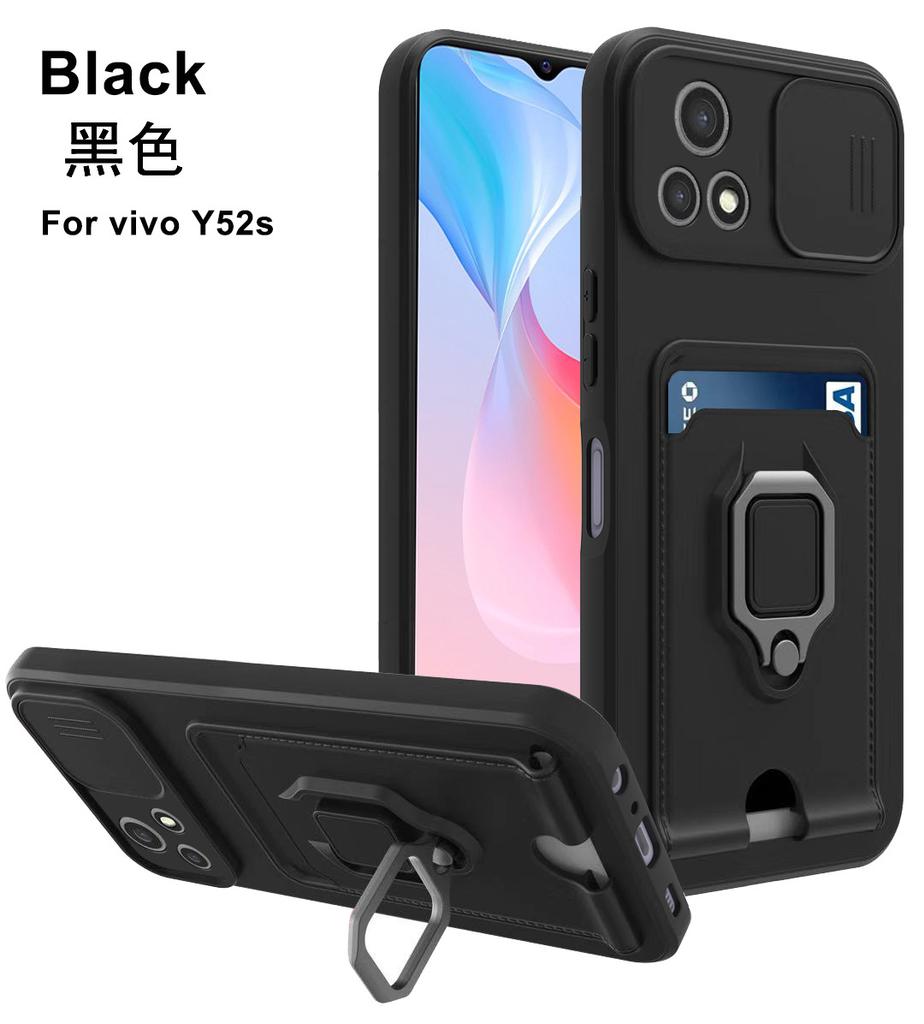Applicable to VIVO Y27 card push window mobile phone case all-inclusive Y17S ring bracket Y36 anti-drop Y35 protective case
