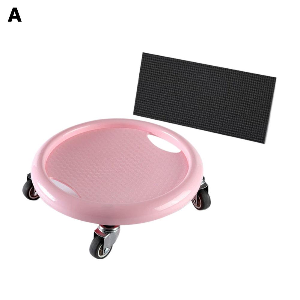 

Multifunctional Abs Universal Plate Four Rounds Of Training Roller Gear Silent Sliding Sports F P5T7 Pink-One size