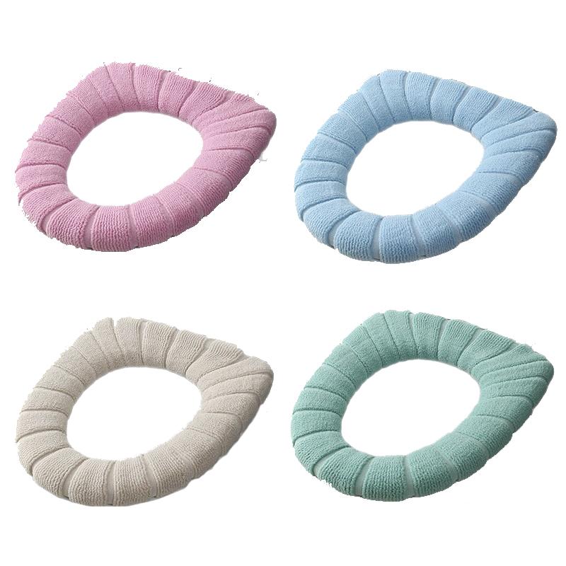 Toilet Seat Cushion Winter Warm Seat Cover Washable Universal Toilet Seat Cover Bathroom Toilet Lid Cover Accessories MTGT01