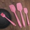 6Pcs Silicone Spatula Set Food Grade Cooking Utensils Set Non-Slip Heat Resistant Flexible Kitchen Tools for Baking Stir-Frying