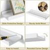Set di 2 Mensole Moderne Fluttuanti da Parete Mensole per Libri per Cameretta in Legno Rustico Mensola Cornice per Foto per Soggiorno Cucina