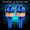 2pcs Universal Aluminum Alloy Car Auto Front Windshield Sprayer Washer Nozzle Blue
