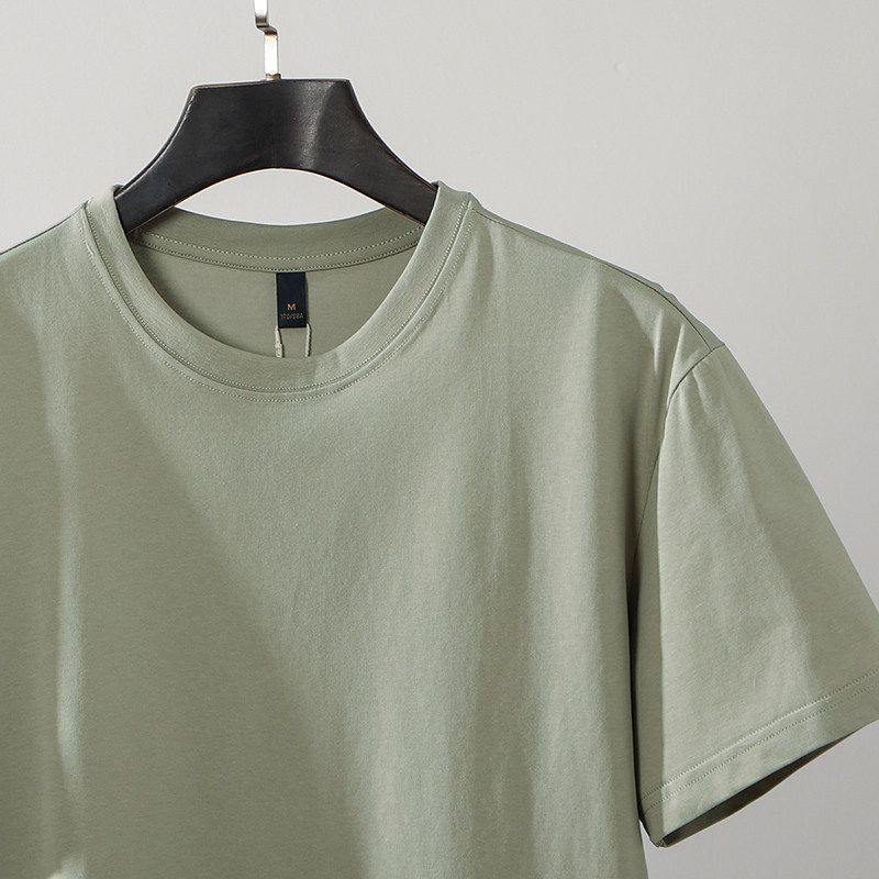 Dupont Sorona Cool-Touch T-Shirt Men s Short-Sleeve Summer New 2024 Sweatshirt Export Men s Base Layer T-Shirt Green 3XL