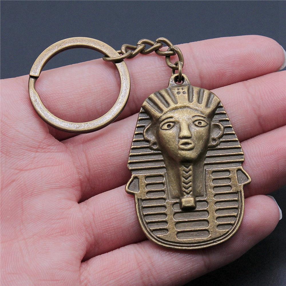 Pharaoh Chief Egyptian Amulet Keychain for Office Workers New Arrival Initial Graduation Gift Casual Accessory