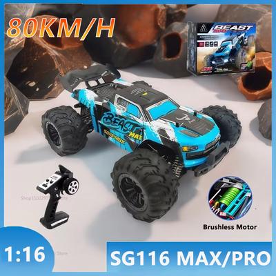 Sg116Pro/Max Uzaktan Kumandalı Araba 1:16 Fırçasız Arazi Dört Çeker Drift Yarış Arabası Yüksek Hızlı Uzaktan Kumandalı Oyuncak Çocuklar Yetişkinler Hediye İçin
