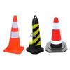 70cm Rubber Reflective Traffic Safety Cone