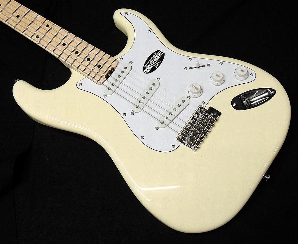 Schecter VW M Schecter Stratocaster Type Large Head Vintage White Electric Guitar Vintage White OL-ST-DH