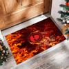 Tappeto in Velluto di Cristallo con Stampa Calcio Nottingham Forest, Comodo Assorbente d'Acqua Antiscivolo Tappeto per Pavimenti Interni