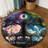 3D Viking Yggdrasil Tree of Life Area Rug Round Carpet Rugs for Living Room Bedroom Sofa Decoration Kids Play Non-slip Floor Mat