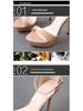 2024 Women's Stiletto Heel Fashion Sandals, Open Toe, 12CM Super High Heel