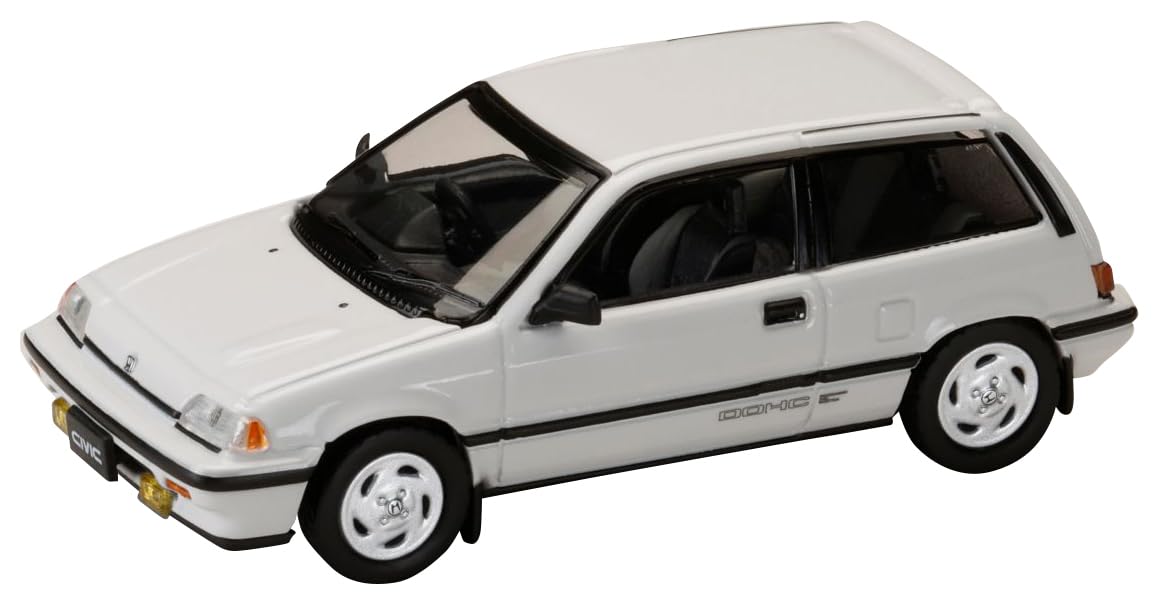 

Honda Civic Late Version with Genuine Optional White 1/64 (AT) Parts,