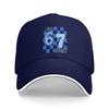Blue Checkered I was 6 Now Im 7 Funny 67 Birthday Baseball Cap Casual Men Trucker Hat Sun Visor Design Outdoor Baseball Caps