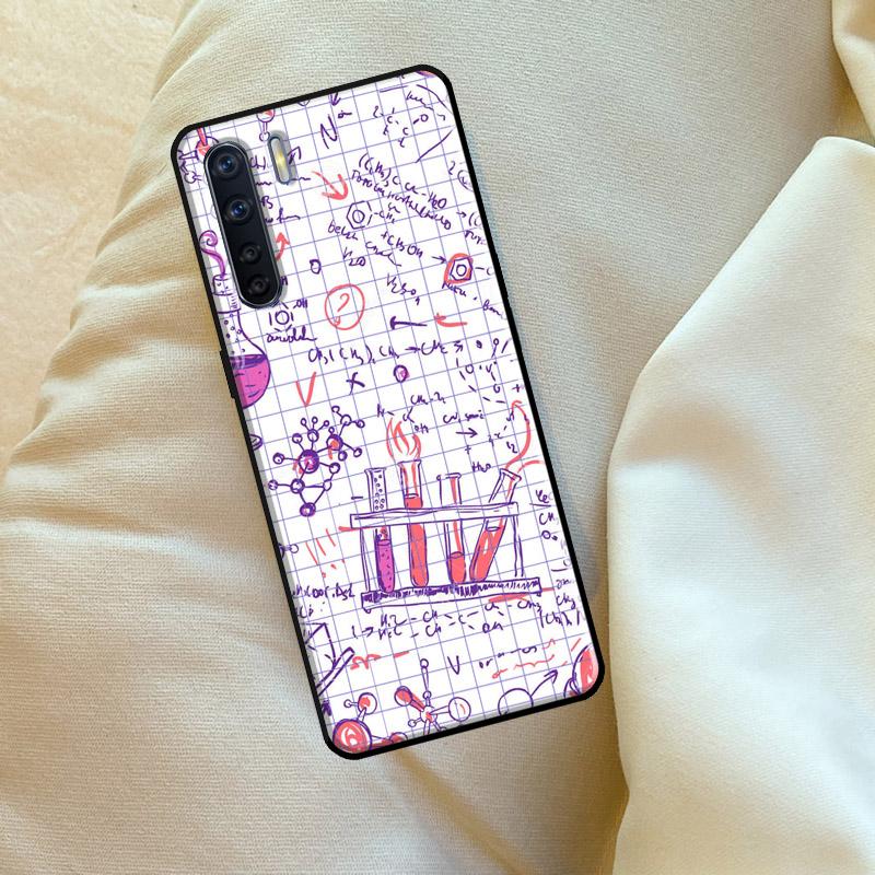 Science Chemistry Formulas For OPPO A17 A57 A77 A5 A9 A53S A52 A72 A96 A76 A16 A54 A74 A94 A38 A58 A78 A15 A79 Case