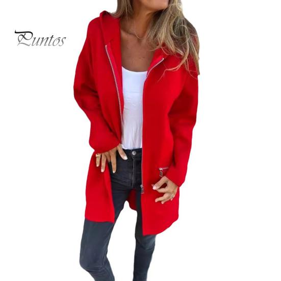 

Женская куртка ветровка с капюшоном, затягивающимся шнурком, карманами на молнии, однотонная, на молнии, с длинными рукавами, для велоспорта, пешего туризма, тренировок, весны и осени XL красный