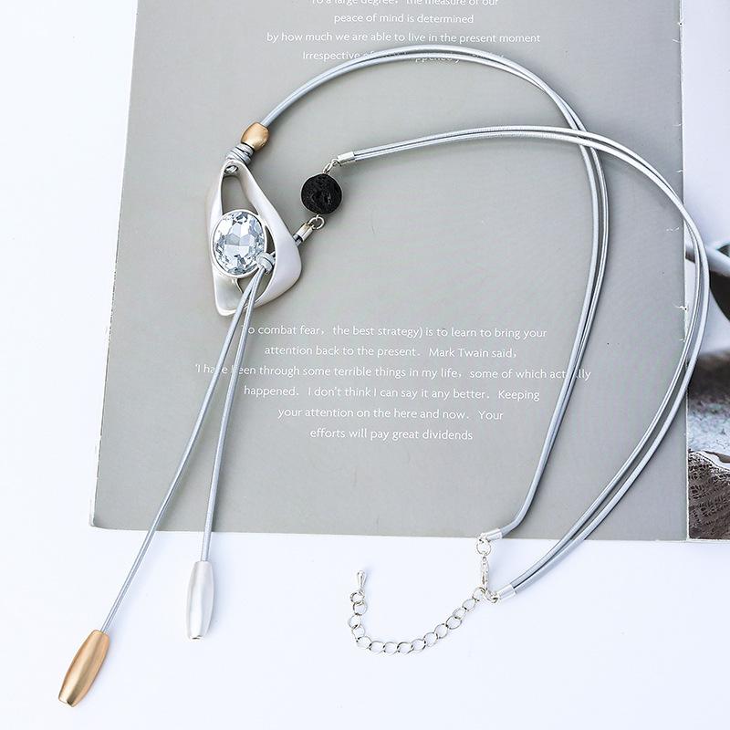 Women S Tassel Long Jewelry Sweater Chain Retro Fashion Simple Necklace
