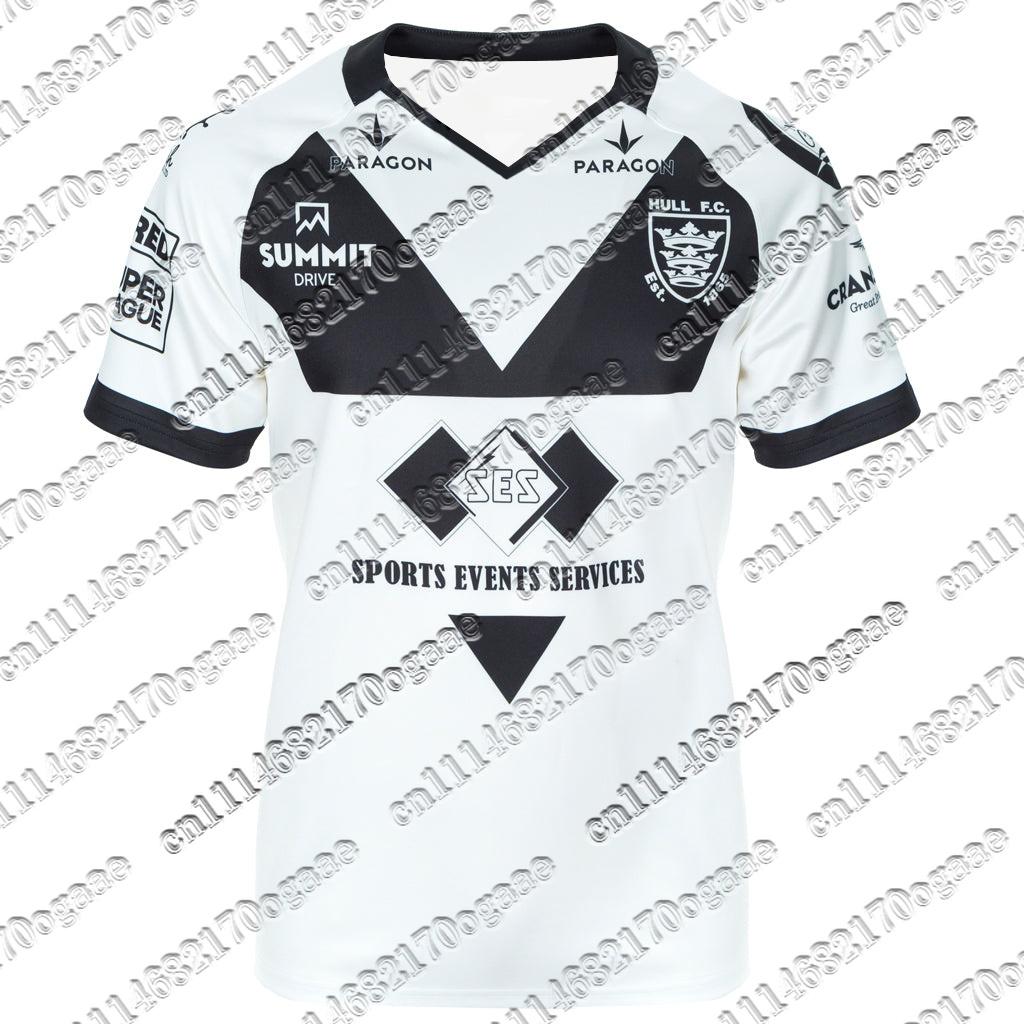 Pánský Y2K Oversized dres Hull F.C. domácí ragbyový dres s krátkým rukávem, prodyšné sportovní tričko pro sportovní trénink, denní street styl