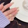 Design titanium steel does not fade smiling necklace female, design zircon smiley face pendant Internet celebrity jewelry