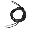 Pulley Cable Steel Fitness Cable Black Adjustable Strong Coated Pulley Machine Accessory for Gym Home Workout Exercise