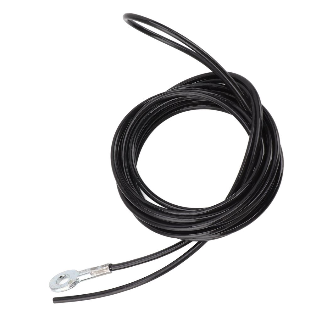 Pulley Cable Steel Fitness Cable Black Adjustable Strong Coated Pulley Machine Accessory for Gym Home Workout Exercise