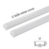 1-28 Peças/Lote 50cm Perfil de Alumínio LED Canto Suporte de Canal de Perfil de Alumínio para Tira de LED Barra de Luz Lâmpada de Armário Armário de Cozinha