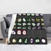 Deads by Daylights Horror Game Blankets  Flannel Throw Blanket Summer Air Conditioning Personalised Lightweight Bedspreads