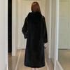 Winter Oversized Long Hooded fur Coat Women Trendy Female Warm Overcoat Vintage Casual Loose Faux Fur Coats Plush Coats