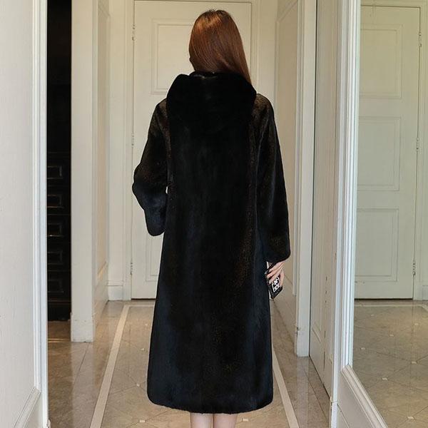 Winter Oversized Long Hooded Fur Coat Women Trendy Female Warm Overcoat Vintage Casual Loose Faux Fur Coats Plush Coats