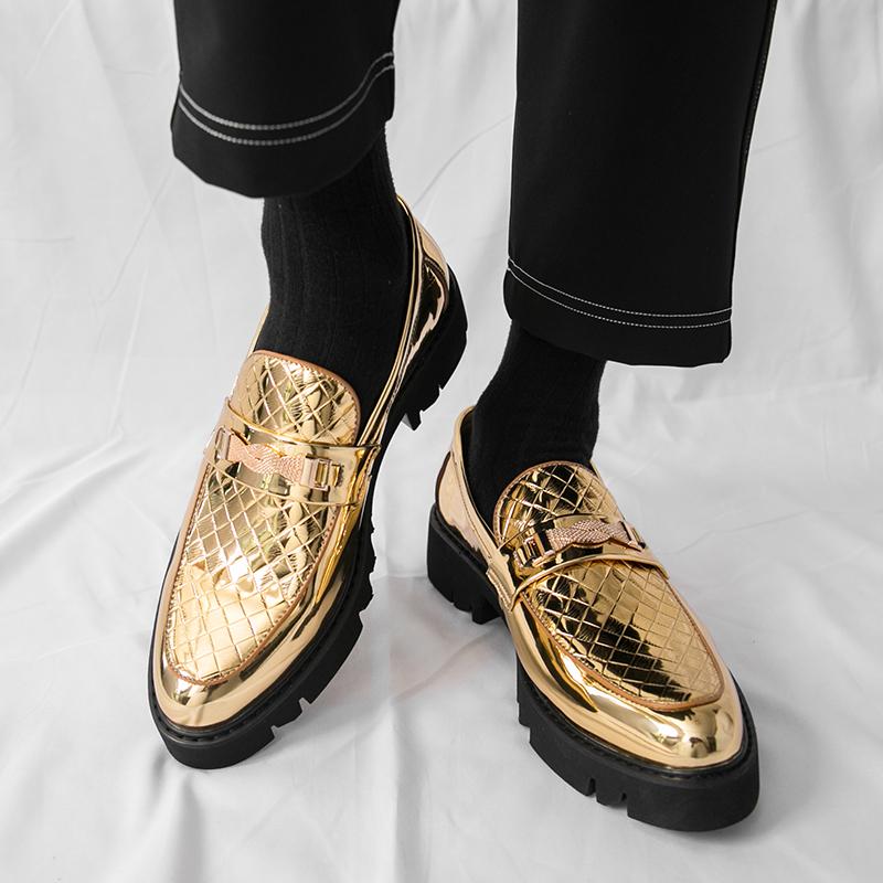 Fashion Leather Comfortable Walking Male Loafers British Style Business Casual Shoes Mens Slip On Flats New Brand Men's Coiffeur Shoes