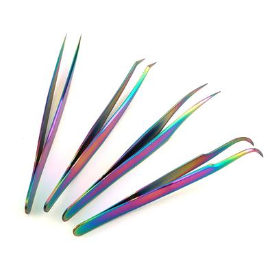 1 Pcs Eyelashes  Precision Anti-static Tweezers for Eyelash Superhard Tweezers High Extensions Tweezers Stainless Steel