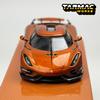 TW 1:64 Tarmac Works Koenigsegg Regera Orange Metallic Stripes alloy car model