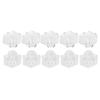 10pcs Coral Frag Rack Hex Holder Acrylic Transparent Base Stand Accessories for Aquarium Fish Tank