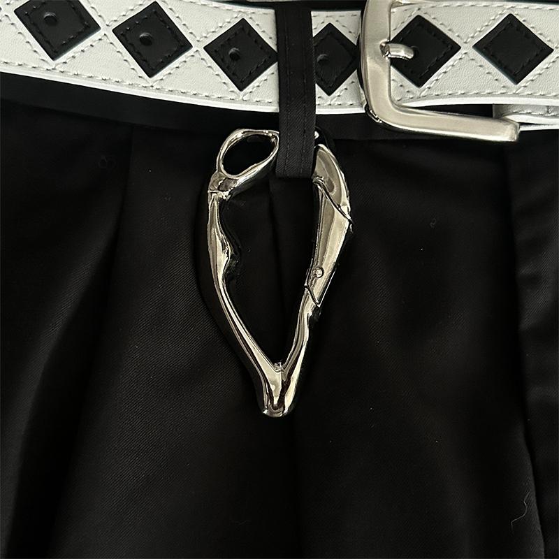 Breloc Carabină Metalică cu Formă Specială Multifuncțional Alpinism Inel Chei Mașină Decor Rucsac Gothic Agățat de Talie Diy Y2K