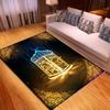 Islam Carpets Religious Features 3D Printed Cartoon Kids Floor Mat Rectangle Rug for Bedroom Adult Yoga Mats Living Room Decorative