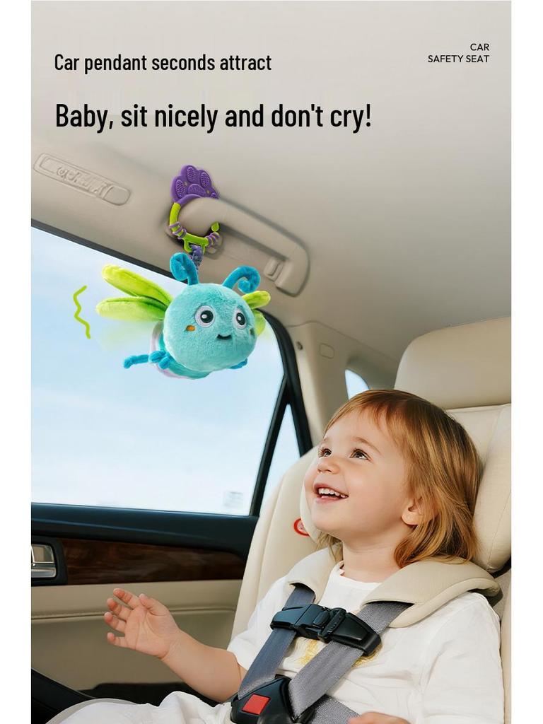 Jollybaby Insect Plush Hanging Mobile - Soothing Crib and Stroller Toy for Babies 0+