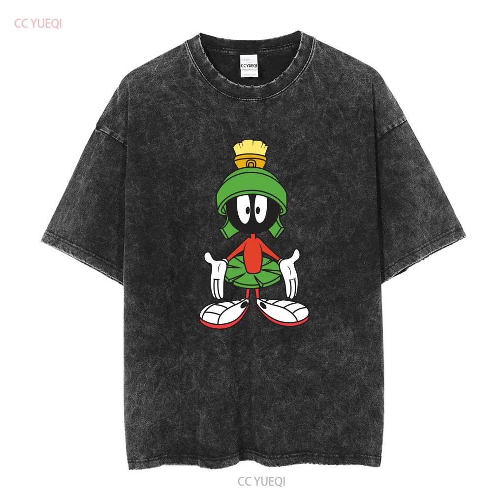Marvin the Martian  T Shirt vintage Washed Comfortable Casual Stretched Stylish graphic Unisex streetwear designer clothes