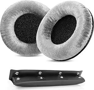 Replacement 1 set grey/black Combo DT770 Headband Earpads for Beyerdynamic DT770Pro/DT770 Pro DT880 Pro HT DT990 Headphones