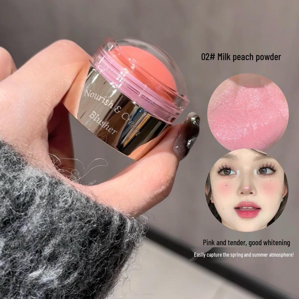 USLIKE Pink Bomb Blush Mud Cream: Natural Matte, Purple Contour & Milk Pink Blush for Women.