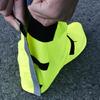 1 Pair Night Riding Safety Cycling Shoe Cover Waterproof Design Elastic Cuff Convenient On Off Reflective Night Safety